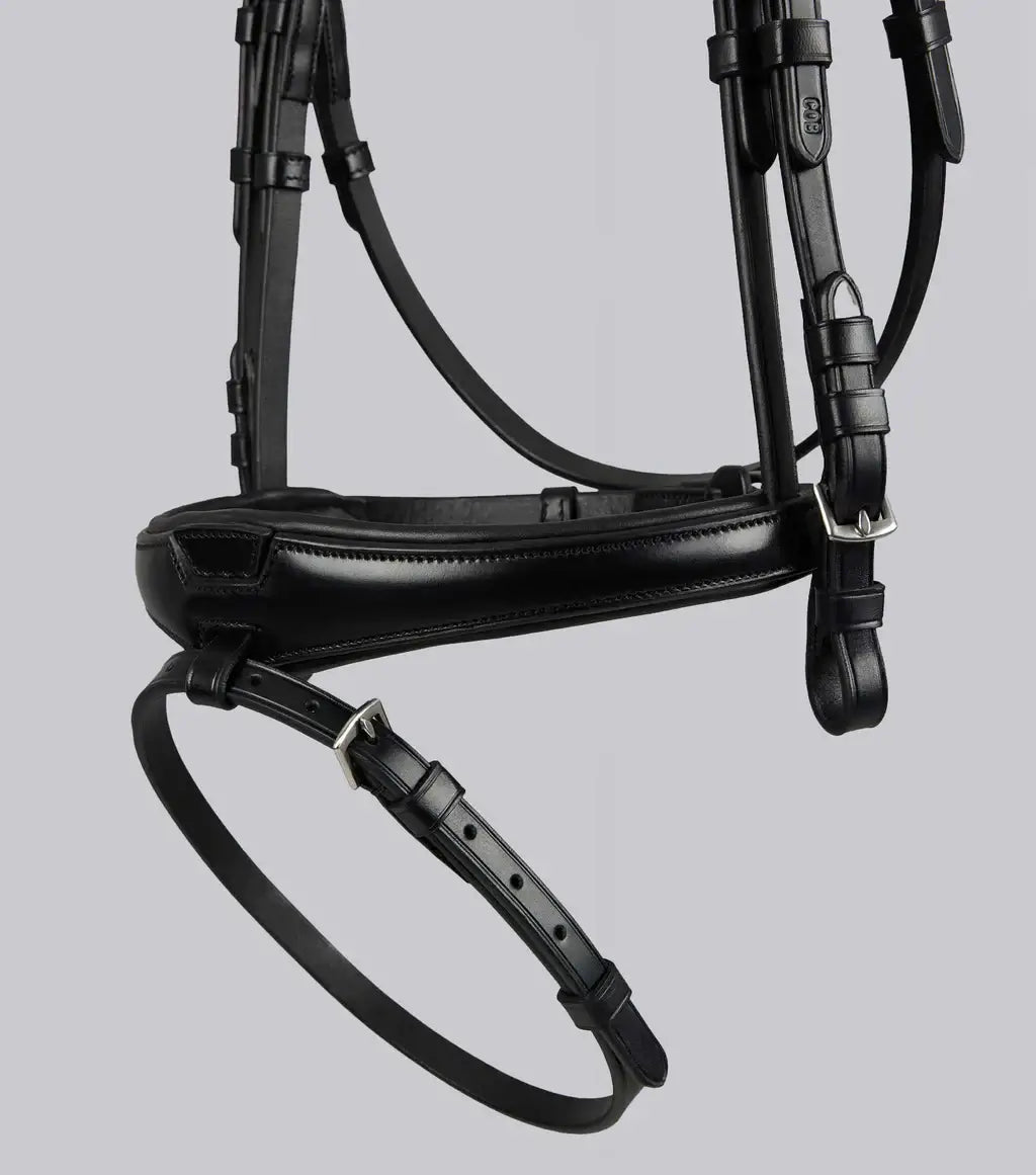 PE Artana Anatomical Snaffle Bridle showcasing high-quality leather and ergonomically designed features.