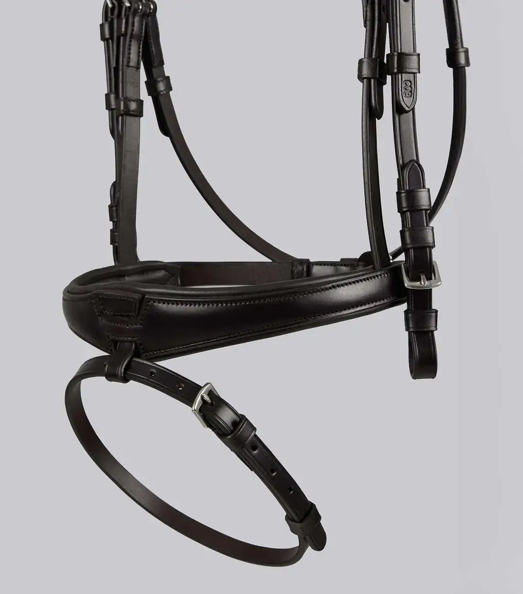 Artana Anatomical Snaffle Bridle made of high-quality leather with padded noseband and ergonomic headpiece.