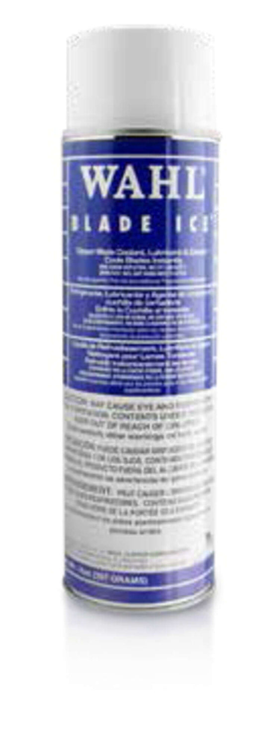 Wahl Blade Ice Spray for clipper blades, instant cooling, lubrication and cleaning, reduces friction and heat.